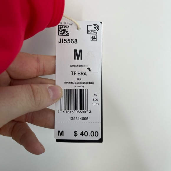 Adidas Womens Tech Fit Sports Bra Size Medium - Picture 4 of 9